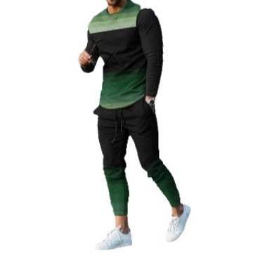 Etnische stijl bedrukte lange mouwen broekpak voor heren Ritchy's Shop