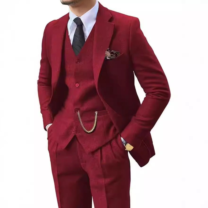 Herringbone Herenpak Slim Fit Nexora Store