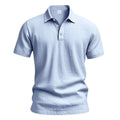 Heren Brits casual poloshirt met gesp en losse linnen revers Nexora Store