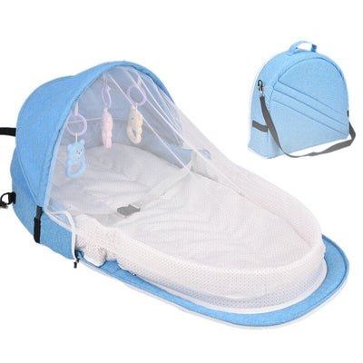 Babybed Reiszonbescherming Klamboe Met Draagbare Wieg Baby Opvouwbare Ademende Baby Slaapmand Ritchy's Shop