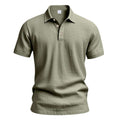 Heren Brits casual poloshirt met gesp en losse linnen revers Nexora Store