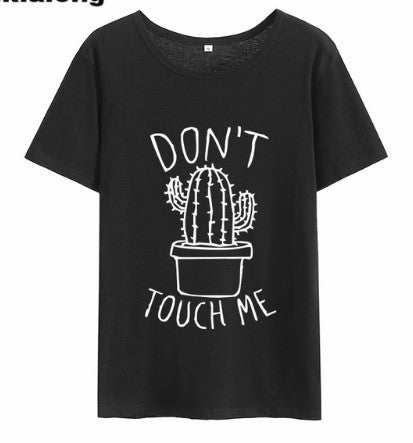 Raak me niet aan Cactus T-shirt Dames Casual Zomershirts Nexora Store