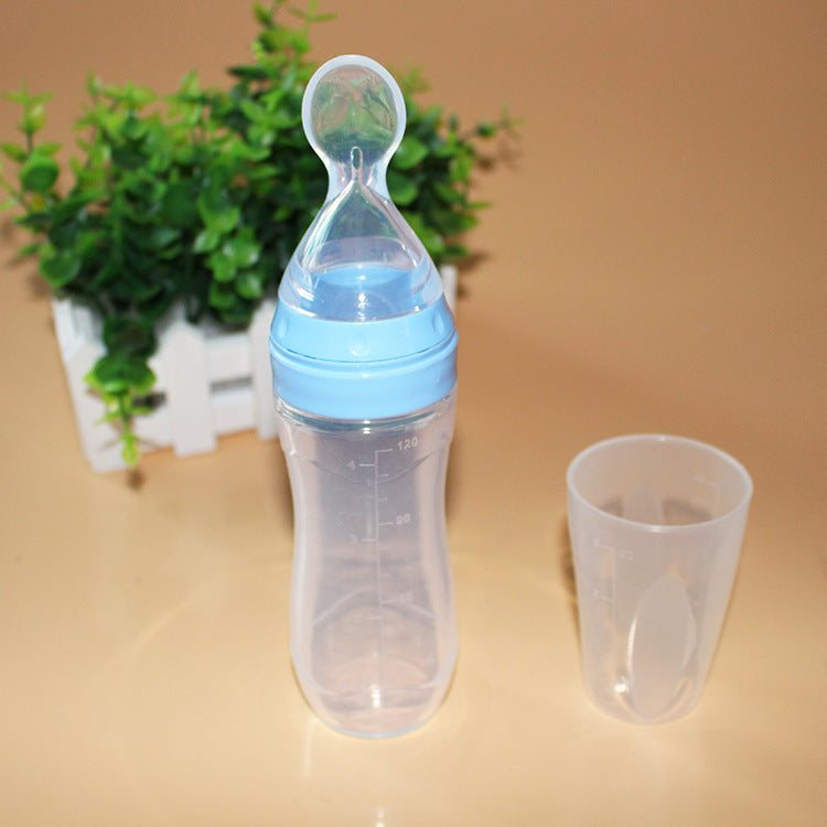 Babylepel Flessenvoeder baby feeding bottle with silicone spoon and 120ml capacity
