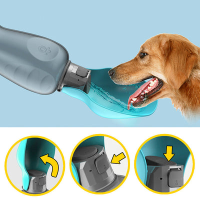 800 ml waterfles voor honden, draagbaar, lekvrij, opvouwbaar, hoge capaciteit, Golden Retriever, buitenwandelbenodigdheden, huisdierproducten Ritchy's Shop