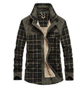 Winterjas Heren Dikke Warme Fleece Jassen Jassen Puur Katoen Geruite Jas Militaire Kleding Ritchy's Shop