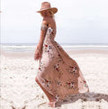 Boho-stijl lange jurk voor dames, off-shoulder strand zomerjurken Nexora Store