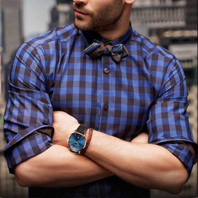 Mode Casual Horloge Heren Luxe Merk Herenhorloges Leer Sport Waterdicht Automatische Datum Kwarts Polshorloge Nexora Store