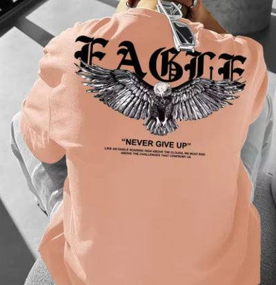 Zomer heren losse plus size print ronde hals korte mouwen T-shirt Ritchy's Shop