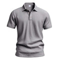 Heren Brits casual poloshirt met gesp en losse linnen revers Nexora Store