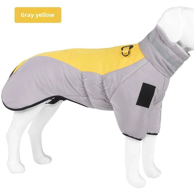 Waterdichte grote hondenjas, warme hondenkleding, winterjas, Franse hond, reflecterende hondenjas voor koud weer, sneeuwjas voor huisdieren Ritchy's Shop
