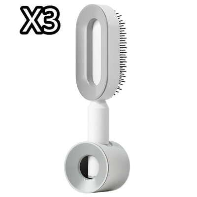 Zelfreinigende haarborstel voor vrouwen, één-toets reiniging, haaruitval, airbagmassage, hoofdhuidkam, antistatische haarborstel Nexora Store
