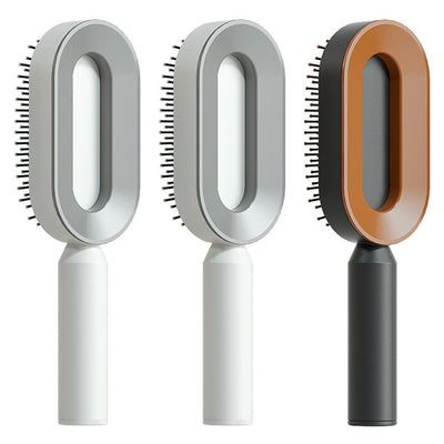 Zelfreinigende haarborstel voor vrouwen, één-toets reiniging, haaruitval, airbagmassage, hoofdhuidkam, antistatische haarborstel Nexora Store