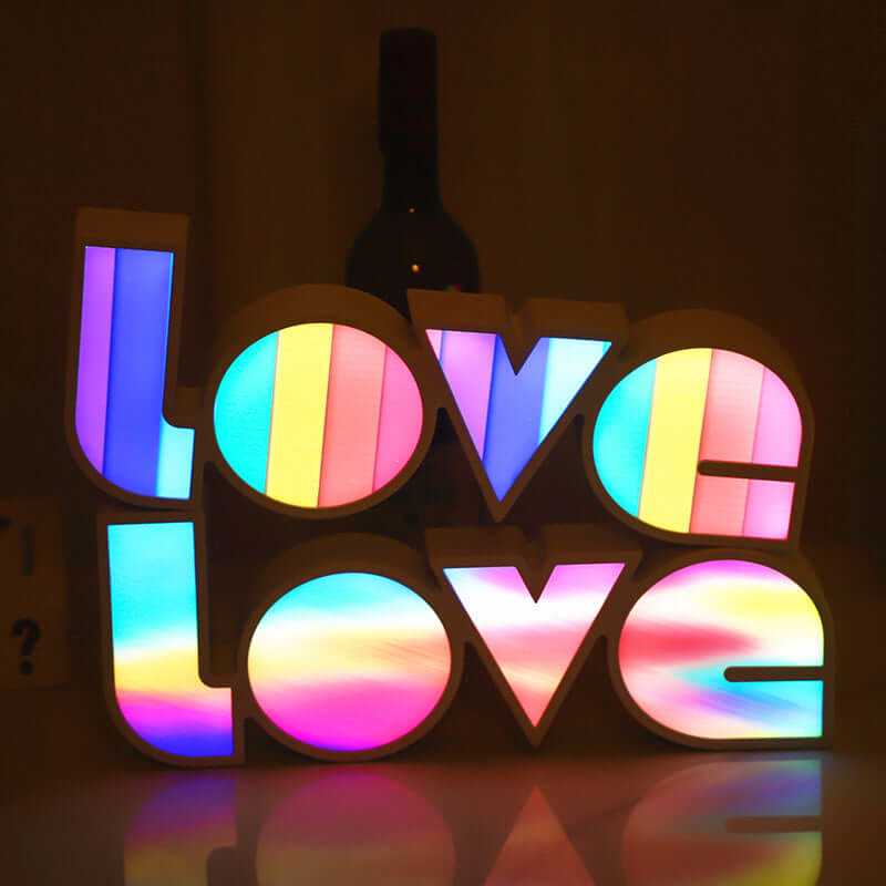 Valentines Day Decor LED LOVE Light Valentines Day Gift For Girlfriend Bithday Wedding Party Decoration Romantic Wedding Decor Nexora Store