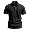 Heren Brits casual poloshirt met gesp en losse linnen revers Nexora Store
