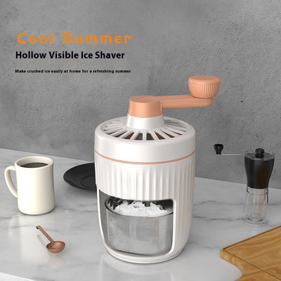 Handbediende ijsschaafmachine, kleine huishoudelijke ijscrusher, handbediende smoothiemachine, hagelijsmachine, keukengadgets Ritchy's Shop