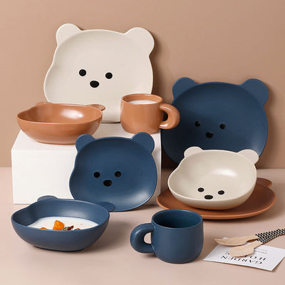 Home Cartoon schattig beervormig dinerbord Nexora Store