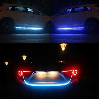 LED Daytime Running Light Scan Starting Car Hood Decorative Lights DRL Auto Engine Hood Guide Decorative Ambient Lamp 12V Nexora Store
