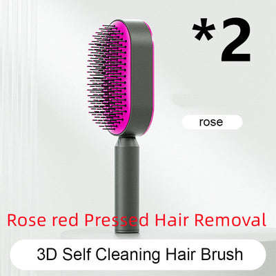 Zelfreinigende haarborstel voor vrouwen, één-toets reiniging, haaruitval, airbagmassage, hoofdhuidkam, antistatische haarborstel Nexora Store
