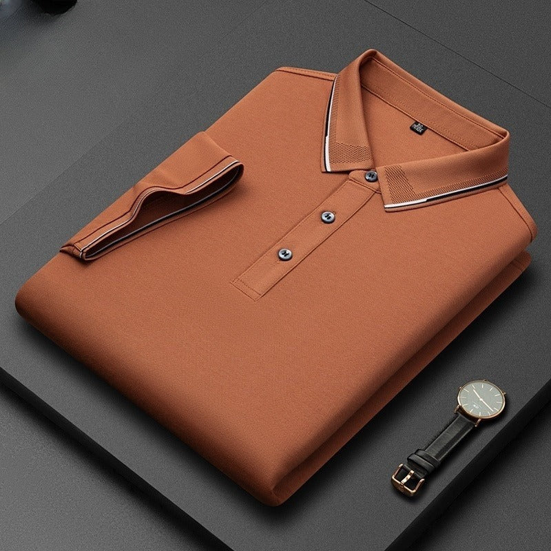 Licht zakelijk zijden heren T-shirt met korte mouwen Nexora Store