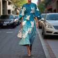 Vrouwelijke creatieve casual print elegante jurk Nexora Store