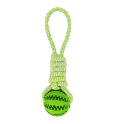 Hondenspeelgoed, Interactieve snoepjesballen van henneptouw, Rubberen lekkende ballen voor kleine honden, Kauwspeelgoed, Bijtbestendig speelgoed voor het reinigen van de tanden van huisdieren, Bijtbestendige speelgoedbal voor huisdieren, Honden, Puppy's Nexora Store