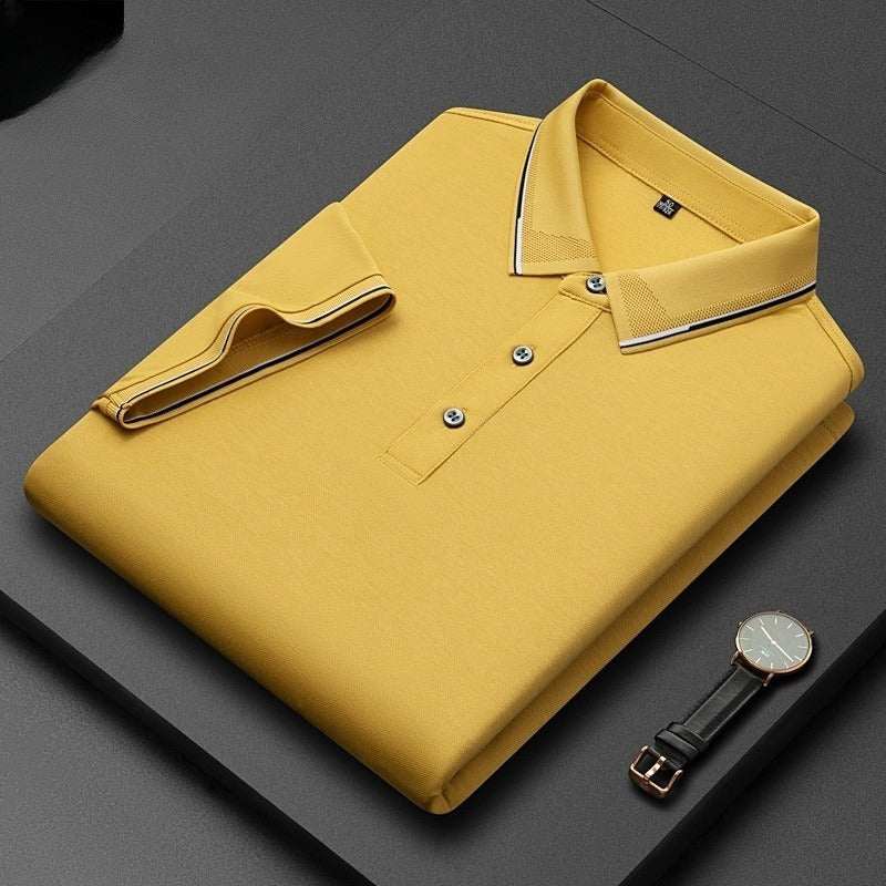 Licht zakelijk zijden heren T-shirt met korte mouwen Nexora Store