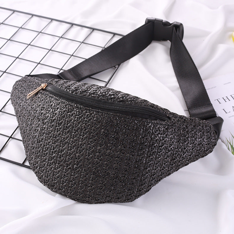 Mode Crossbody One-shoulder gebreide mini heuptas voor dames Nexora Store