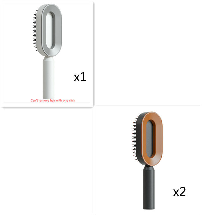 Zelfreinigende haarborstel voor vrouwen, één-toets reiniging, haaruitval, airbagmassage, hoofdhuidkam, antistatische haarborstel Nexora Store
