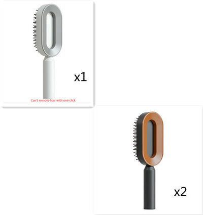 Zelfreinigende haarborstel voor vrouwen, één-toets reiniging, haaruitval, airbagmassage, hoofdhuidkam, antistatische haarborstel Nexora Store