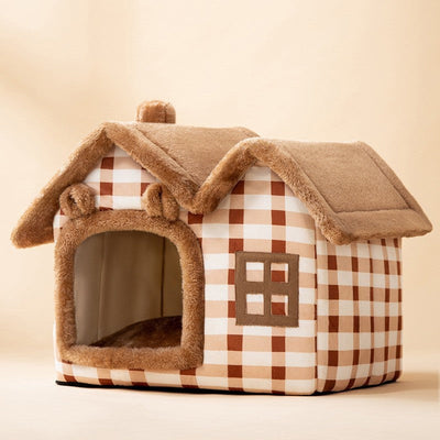 Opvouwbaar hondenhuis, kattenbed, wintervilla, slaapkennel, verwijderbaar nest, warme, afgesloten grot, bank, huisdierbenodigdheden Nexora Store