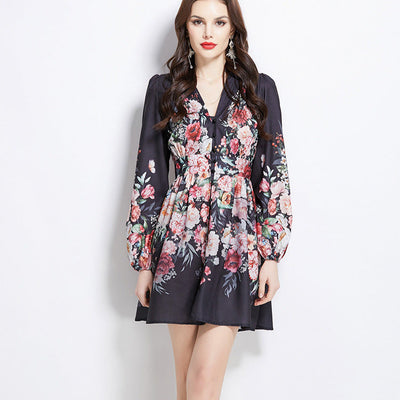 Franse Retro Mode Jurk Vrouwen Nexora Store