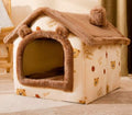 Opvouwbaar hondenhuis, kattenbed, wintervilla, slaapkennel, verwijderbaar nest, warme, afgesloten grot, bank, huisdierbenodigdheden Nexora Store