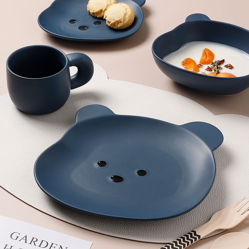 Home Cartoon schattig beervormig dinerbord Nexora Store