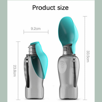 800 ml waterfles voor honden, draagbaar, lekvrij, opvouwbaar, hoge capaciteit, Golden Retriever, buitenwandelbenodigdheden, huisdierproducten Ritchy's Shop