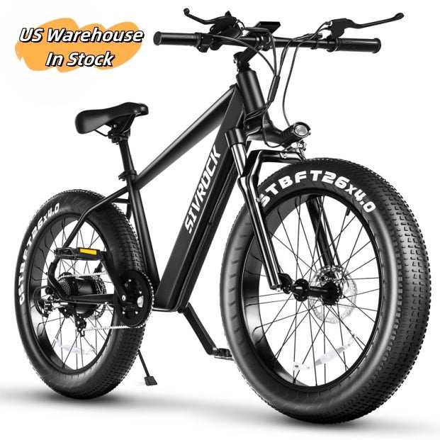Elektrische fiets voor volwassenen SIVROCK 26x4 inch dikke mountainbike met 1000W motor en grote fat tires