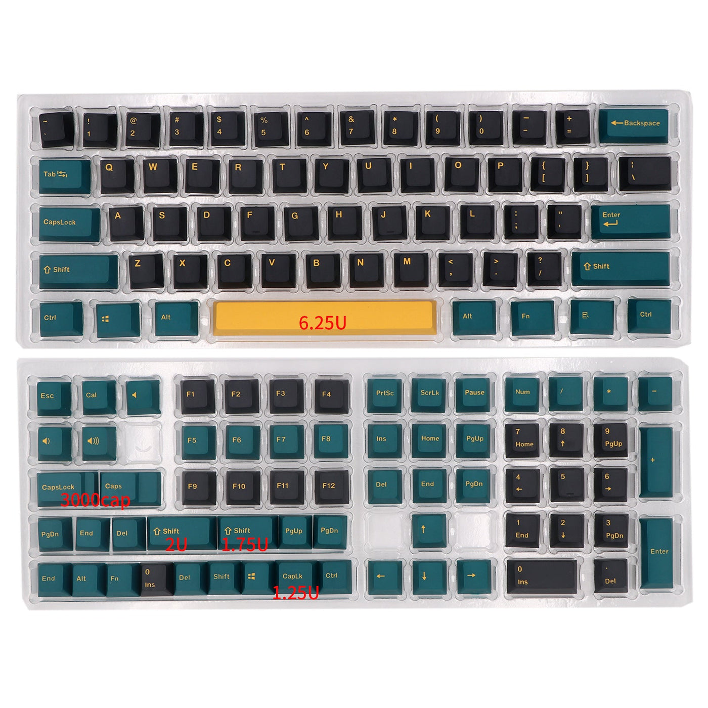 Mars Green Keycap Tweekleurig proces PBT-materiaal Ritchy's Shop