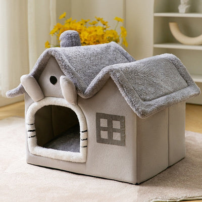 Opvouwbaar hondenhuis, kattenbed, wintervilla, slaapkennel, verwijderbaar nest, warme, afgesloten grot, bank, huisdierbenodigdheden Nexora Store
