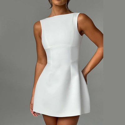 Sexy nauwsluitende jurk zonder rug Zomer mouwloze korte jurken Nexora Store