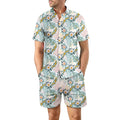 Europese maat heren casual los overhemd Hawaii Seaside 3D digitaal printen strand korte mouwen shorts Ritchy's Shop