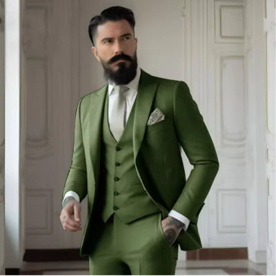 Heren Slim Fit Effen Kleur Business Pakset Nexora Store