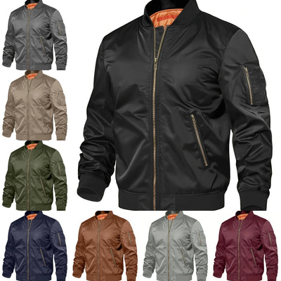 Herenjas Nieuwe lente herfst Heren honkbaljacks Piloten Heren bovenkleding Jas Rits Herenuniform Ritchy's Shop