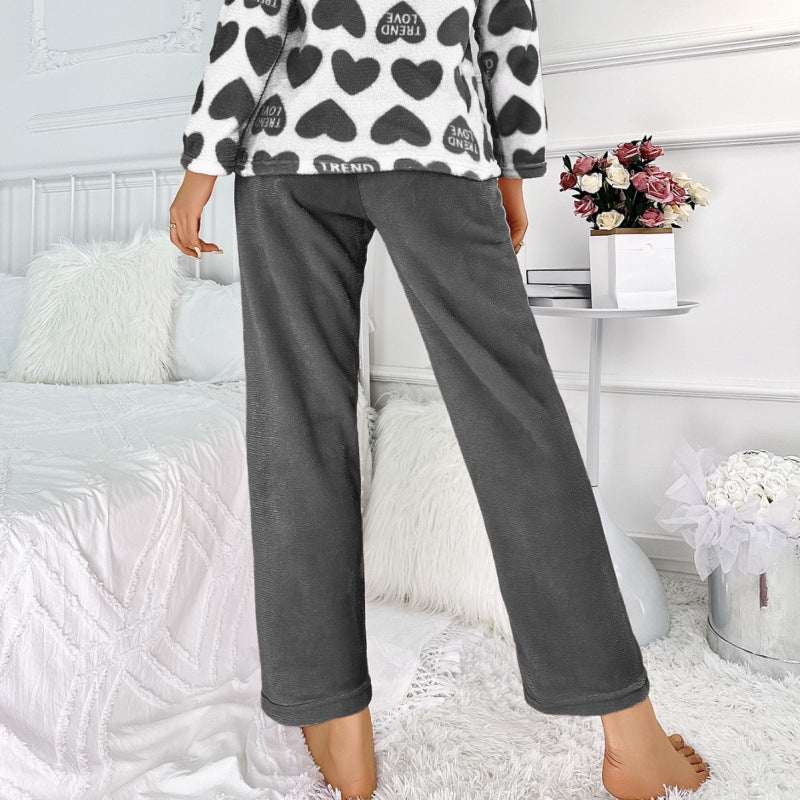 Thickening Flannel Pajamas Warm And Soft Long-sleeve Suit Nexora Store
