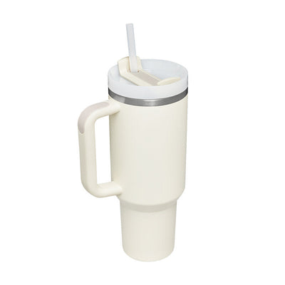 40 Oz Tumbler met handvat, rietje, geïsoleerd, roestvrij staal, morsbestendig, vacuüm koffiebeker, beker met deksel, taps toelopende mok, cadeaus voor Valentijnsliefhebbers, geschikt voor in de auto, sportschool, kantoor, reizen Ritchy's Shop