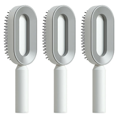 Zelfreinigende haarborstel voor vrouwen, één-toets reiniging, haaruitval, airbagmassage, hoofdhuidkam, antistatische haarborstel Nexora Store