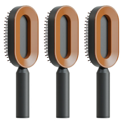 Zelfreinigende haarborstel voor vrouwen, één-toets reiniging, haaruitval, airbagmassage, hoofdhuidkam, antistatische haarborstel Nexora Store