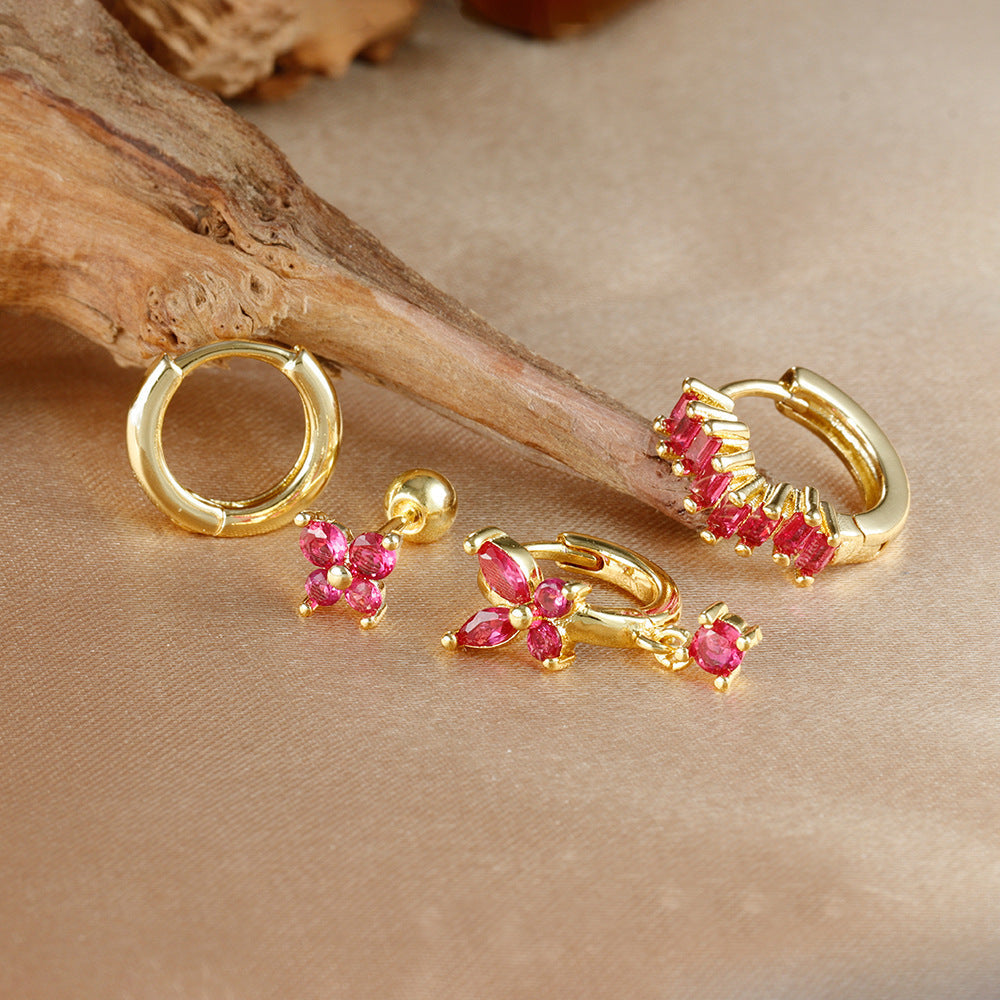 Diamond Butterfly Ear Ring Ear Clip Ear Studs Earring Set Nexora Store
