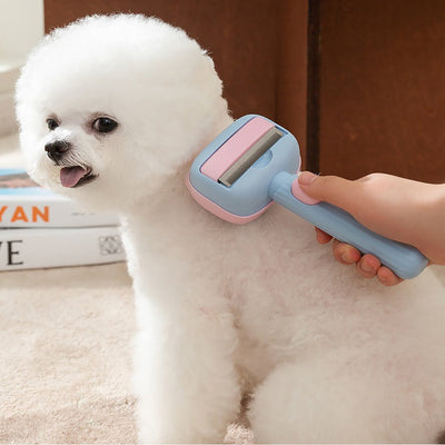 Hondenborstel voor het ontwarren van grote honden, ontklitkam, ontwarringstool voor katten, hondenborstel voor het verminderen van verharing, ideaal voor rassen met kort tot lang haar Ritchy's Shop