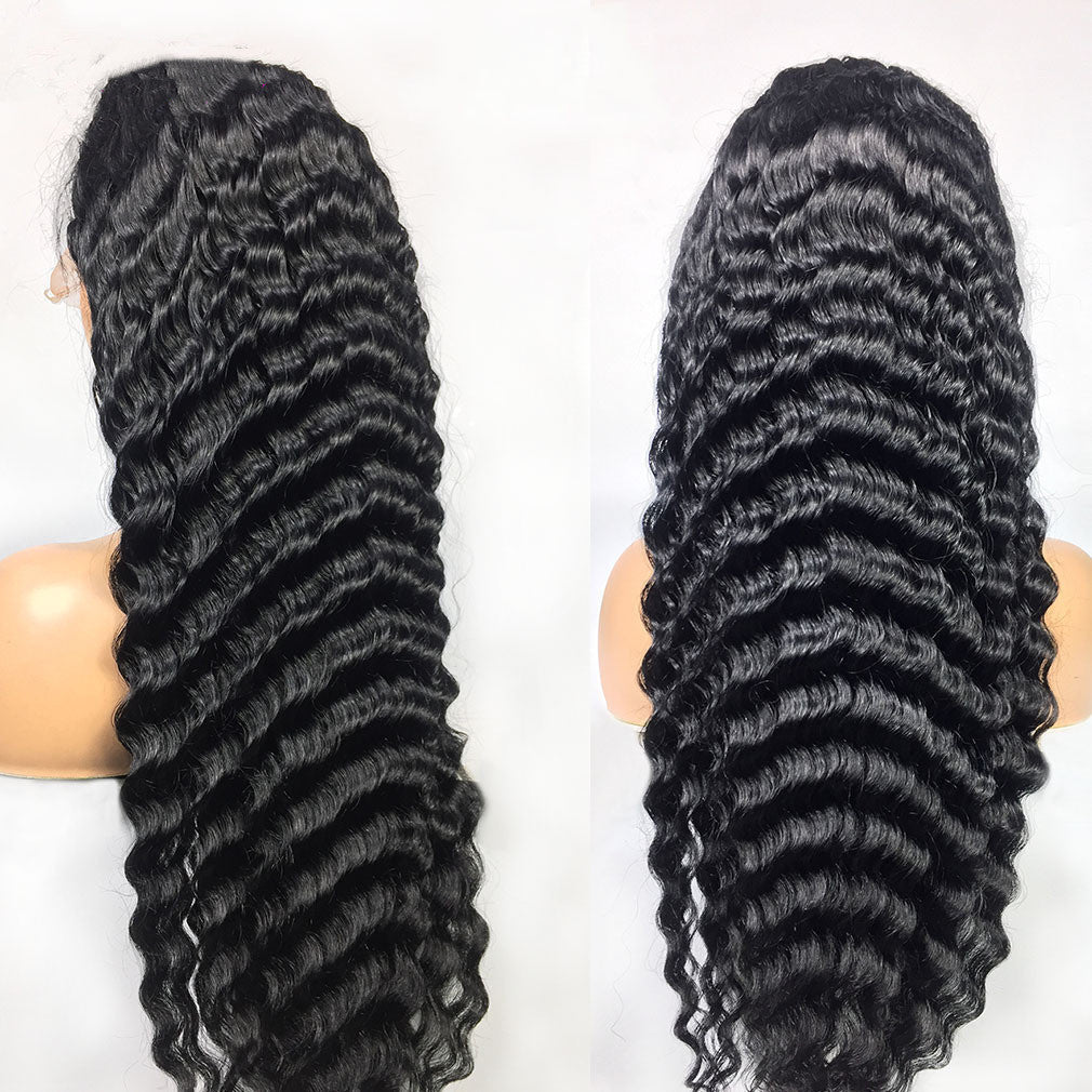 Human Hair 28 30 Deep Wave Lace Frontal Wigs 13 4 Front Wigs Nexora Store