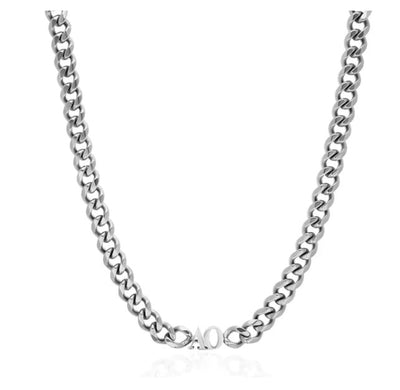 Creatieve, op maat gemaakte Engelse naamketting met letters, roestvrijstalen chokerketting, gepersonaliseerde Cubaanse ketting, kerstcadeaus Nexora Store