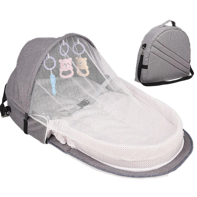 Babybed Reiszonbescherming Klamboe Met Draagbare Wieg Baby Opvouwbare Ademende Baby Slaapmand Ritchy's Shop
